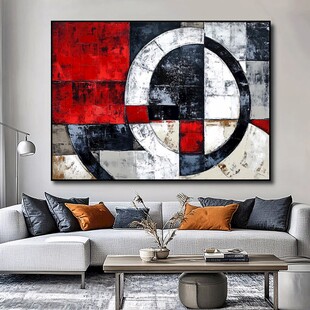 现代简约风客厅抽象艺术挂画