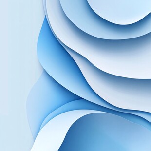 蓝色纸艺风格抽象背景图