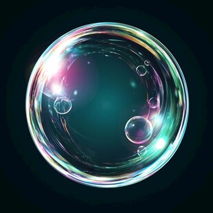 梦幻炫彩透明大肥皂泡