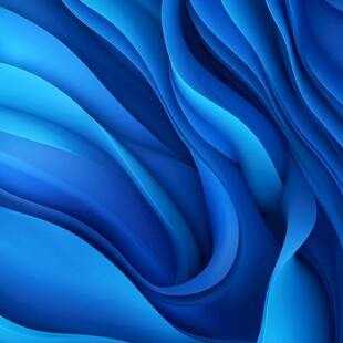 蓝色动感曲线抽象背景图