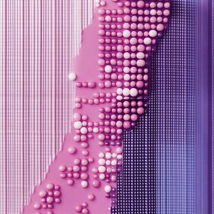梦幻紫色立体珠点纹理背景