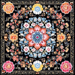 精美复古花卉图案设计