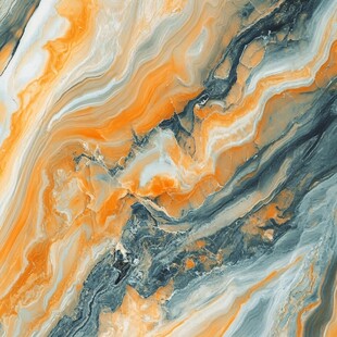 橙灰交融大理石纹理图案