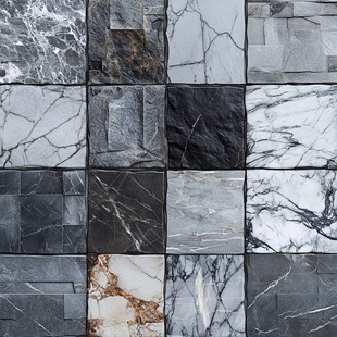 多样石材纹理拼接展示