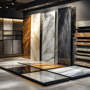 时尚多样的大理石瓷砖展示