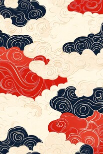 中式传统云纹图案设计