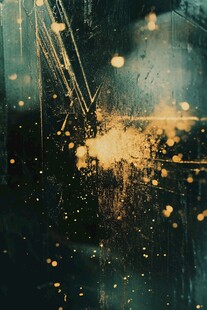 雨夜车窗光影梦幻景象