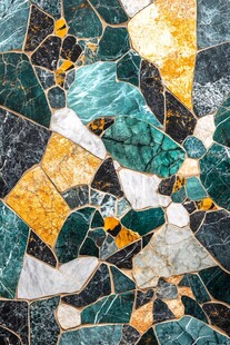 多彩碎拼大理石纹理图案