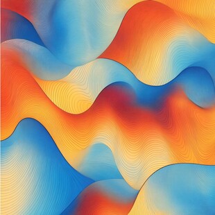 绚丽多彩的流体渐变图案