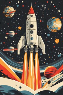 书中火箭开启星际之旅