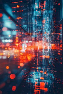 科技感数据光效抽象背景图