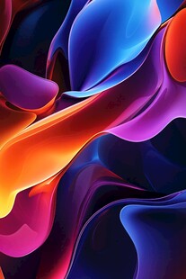 绚丽流动色彩抽象艺术图