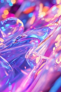 梦幻炫彩流体泡泡世界