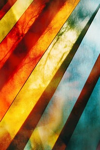 彩色条纹光影抽象艺术图