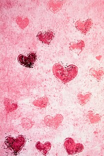 粉色爱心浪漫纹理背景