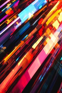 炫彩动感几何光线背景图