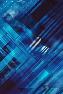 蓝色科技风几何抽象背景图