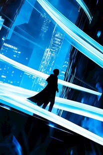 科技都市中的神秘剪影