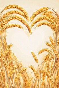 心形麦穗图