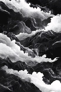 黑白云海奇幻景观