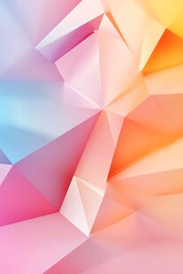 梦幻多彩几何抽象背景图