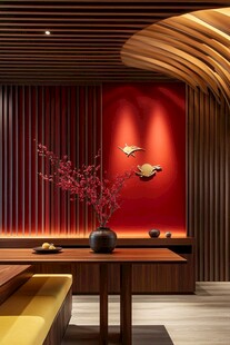 中式雅致茶室一角