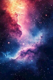 梦幻绚烂的星云宇宙景象