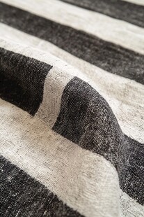 黑白条纹织物纹理特写