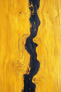 黄黑木纹艺术图案