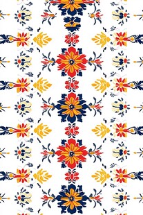 民族风花卉图案设计