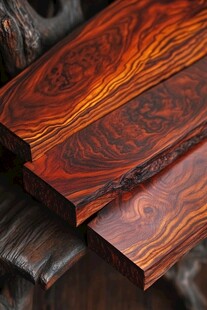 精美红木板材展示