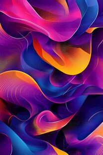 炫彩动感流体抽象艺术图案