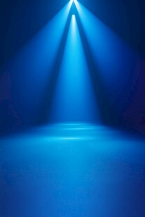 蓝色舞台聚光灯效果背景
