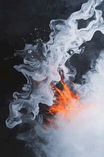 水火交融的奇幻瞬间