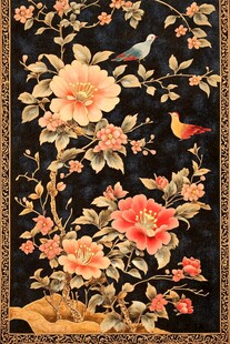 中式花鸟图 繁花飞鸟意韵浓