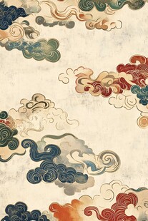 中式古典云纹图案设计