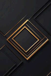 黑金几何方形背景图
