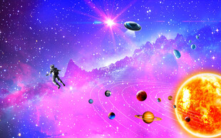 紫色星空