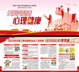2025年职业病防治法展板