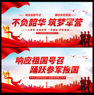 参军入伍海报