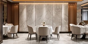 优雅中式餐厅室内精致场景