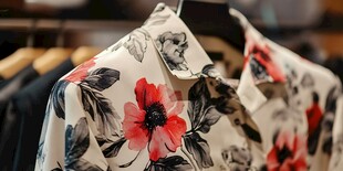 印花衬衫展示