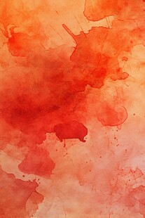 橙红色水彩晕染艺术背景
