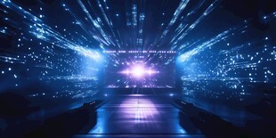 科技感舞台光影梦幻场景