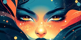 梦幻双眸的神秘奇幻女性