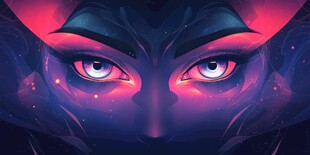 神秘魔幻女巫魅惑双眸