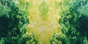 梦幻绿意抽象纹理背景图