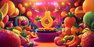 奇幻缤纷的水果狂欢派对