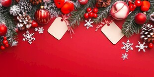 圣诞装饰营造节日氛围