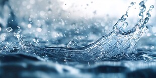 水滴飞溅的灵动瞬间